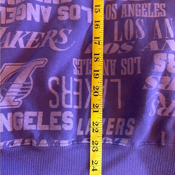 Los Angeles‎ Lakers Hoodie Womens MED Purple Sweatshirt Long Sleeve NBA Logo - Picture 11 of 11